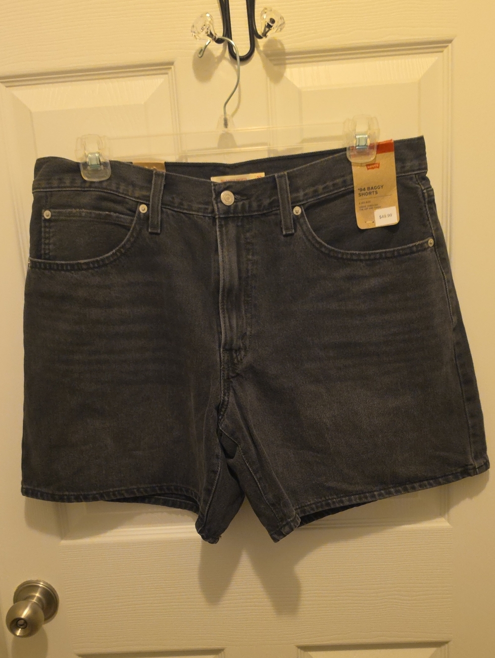 Wormen LEVI Black Denim Shorts